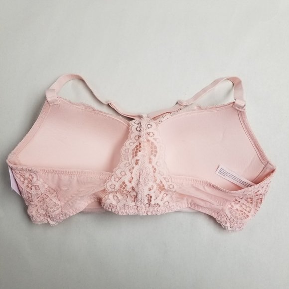 Auden Racerback Front Clasp Push-Up Bra Pink - Picture 5 of 5
